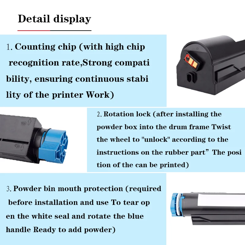 for 12K Pages OKI B432dn/MB492dn/MB562dnw/B512dn 45807112/45807110/45807111/45807121 Toner Cartridge