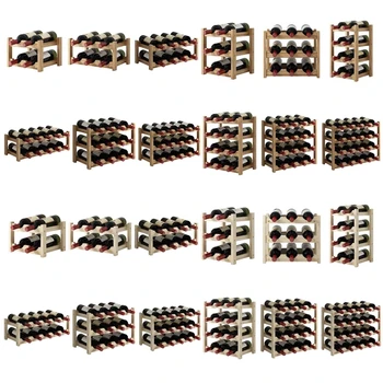 Wine Wooden Wall Bottle Rack 1
