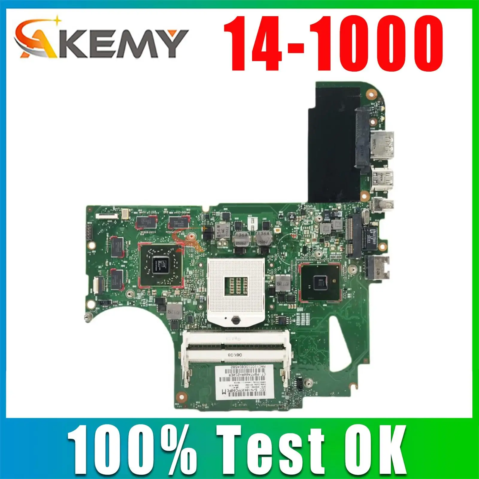 

For HP Envy 14 14-1000 Laptop Motherboard 608364-001 608365-001 6050A2316601-MB-A04 HD 5650M HM55 DDR3 100% testing ok