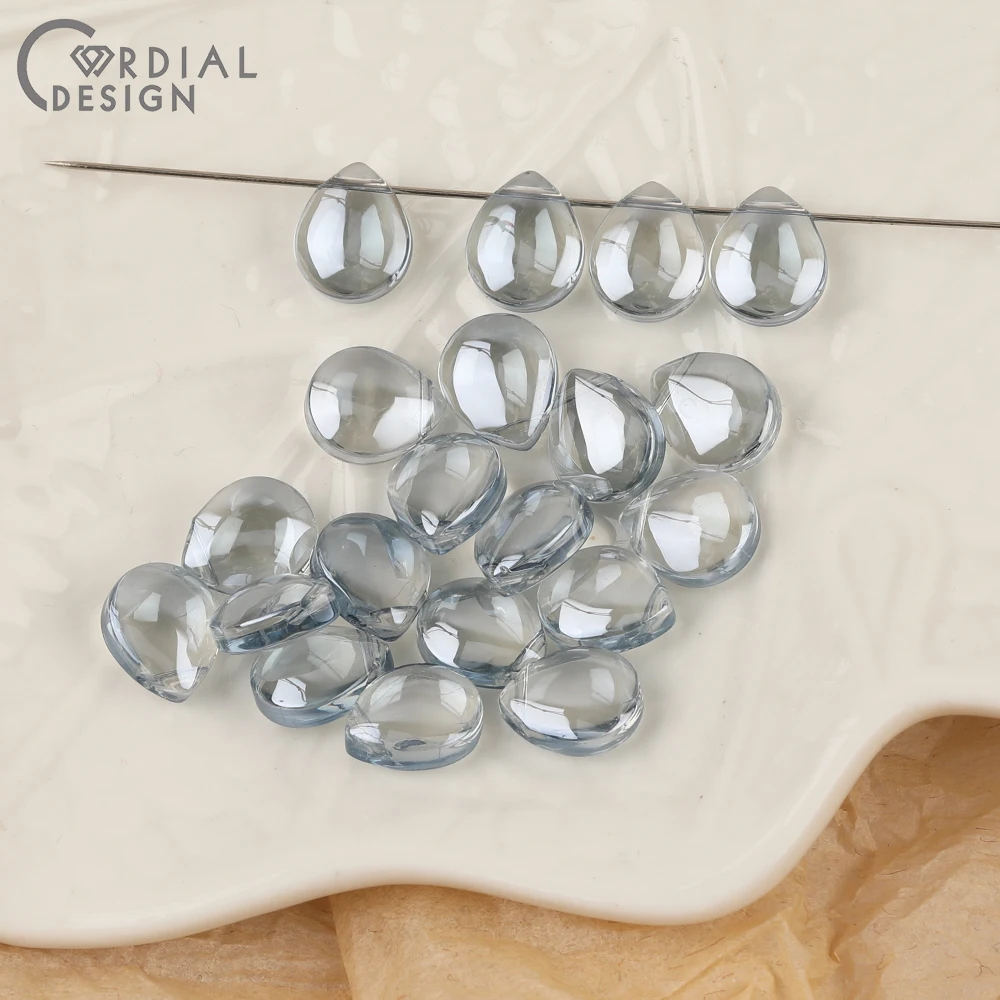 Cordial Design 10*12MM 300pcs Beads Making/Hand Made/DIY Glass Bead/Aurora Effect/Waterdrop Shape/Jewelry Findings & Components - cordial