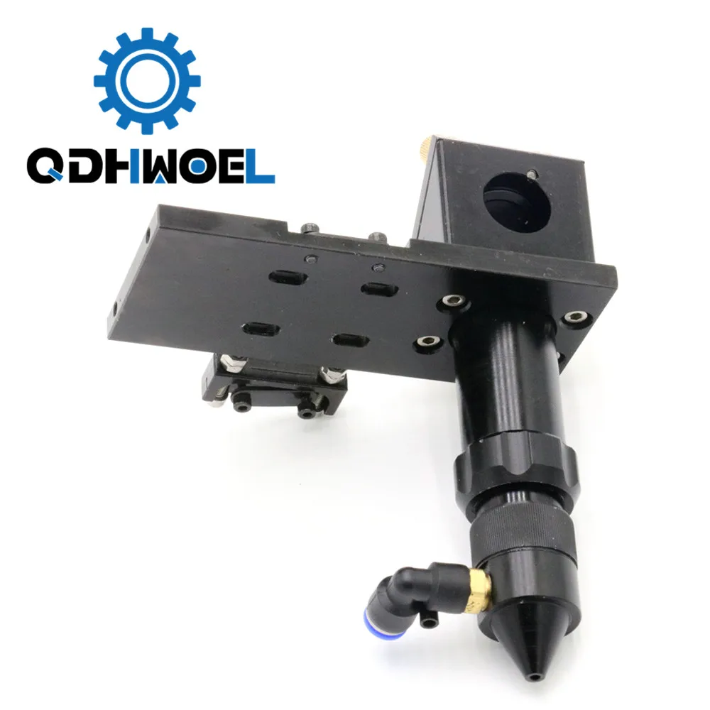 QDHWOEL CO2 Laser Head for Focus Lens Dia.18 19 20 FL. 38.1 50.8 63.5 75 101.6 127mm & Mirror 25mm Mount for Laser Machine