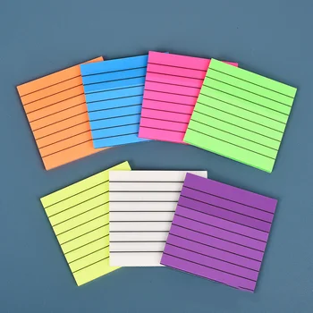 Simple sticky office learning note notes Blank horizontal grid students mark N times stationery 1