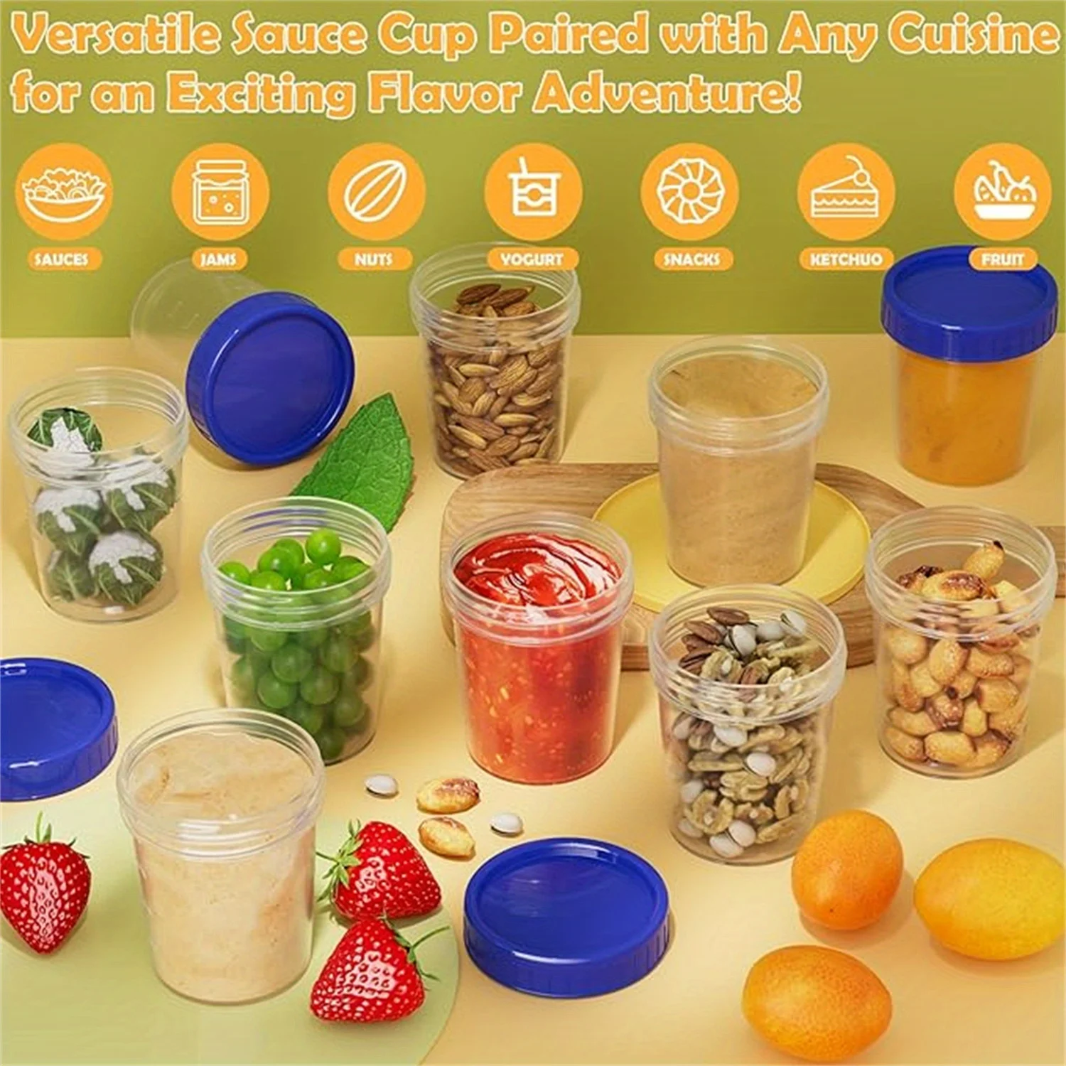 Small containers with lids
