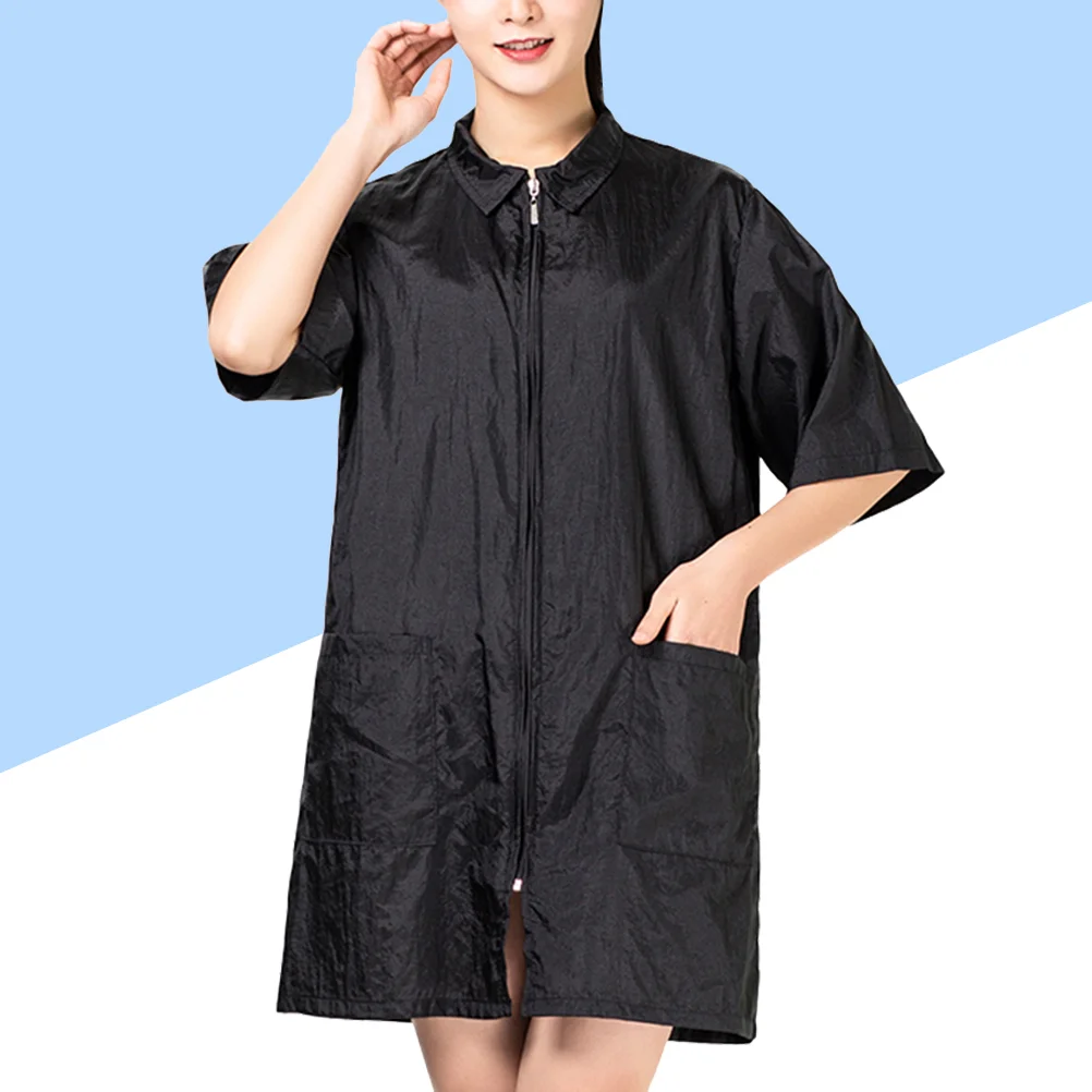 

Waterproof Work Clothes Fashion Barber'S Clothes Breathable Hairdressing Tops For Home Shop M/L/XL
