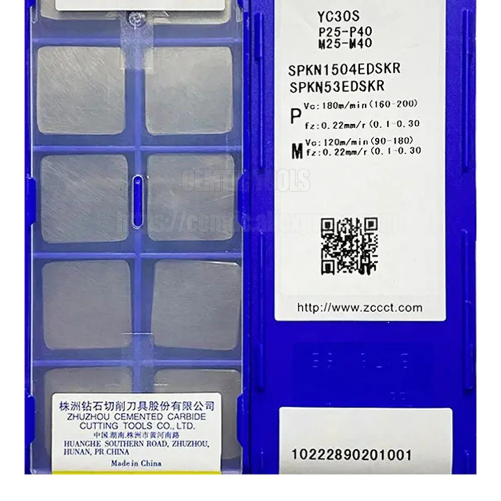 

ZCC SPKN1504EDSKR CNC Milling Tools For steel YBC301 YBM251 YC30S YBD152 YBD252 YBG202 YBG302 YBC302 SPKN 53EDSKR