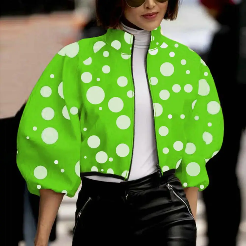 

2024 Women Korean Fashion Contrast Color Floral Printed Stand Collar Elegant Jacket Coat Spring Summer Casual Outerwear Cardigan