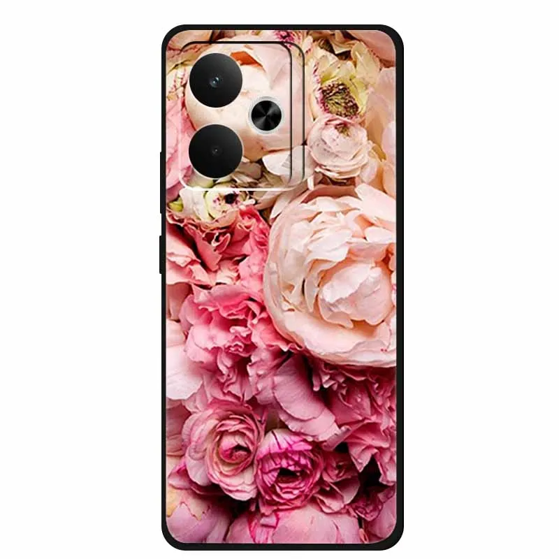 Sleek Black Silicone Soft Back Phone Case Cover