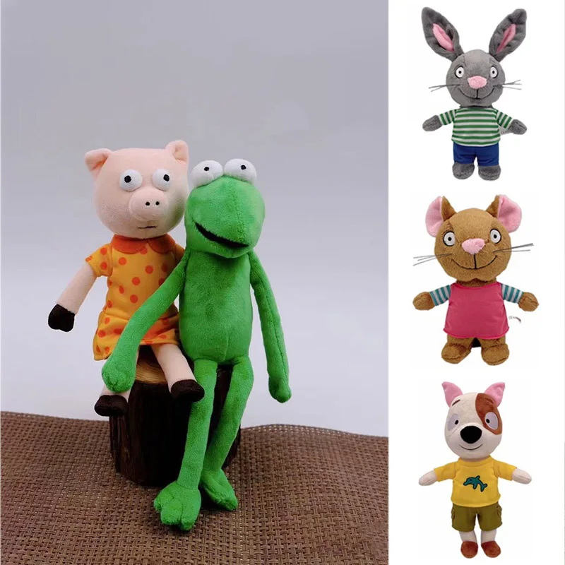 PipandPosyPlushToysCartoonPlushiesRabbitMousePigFrogFigure