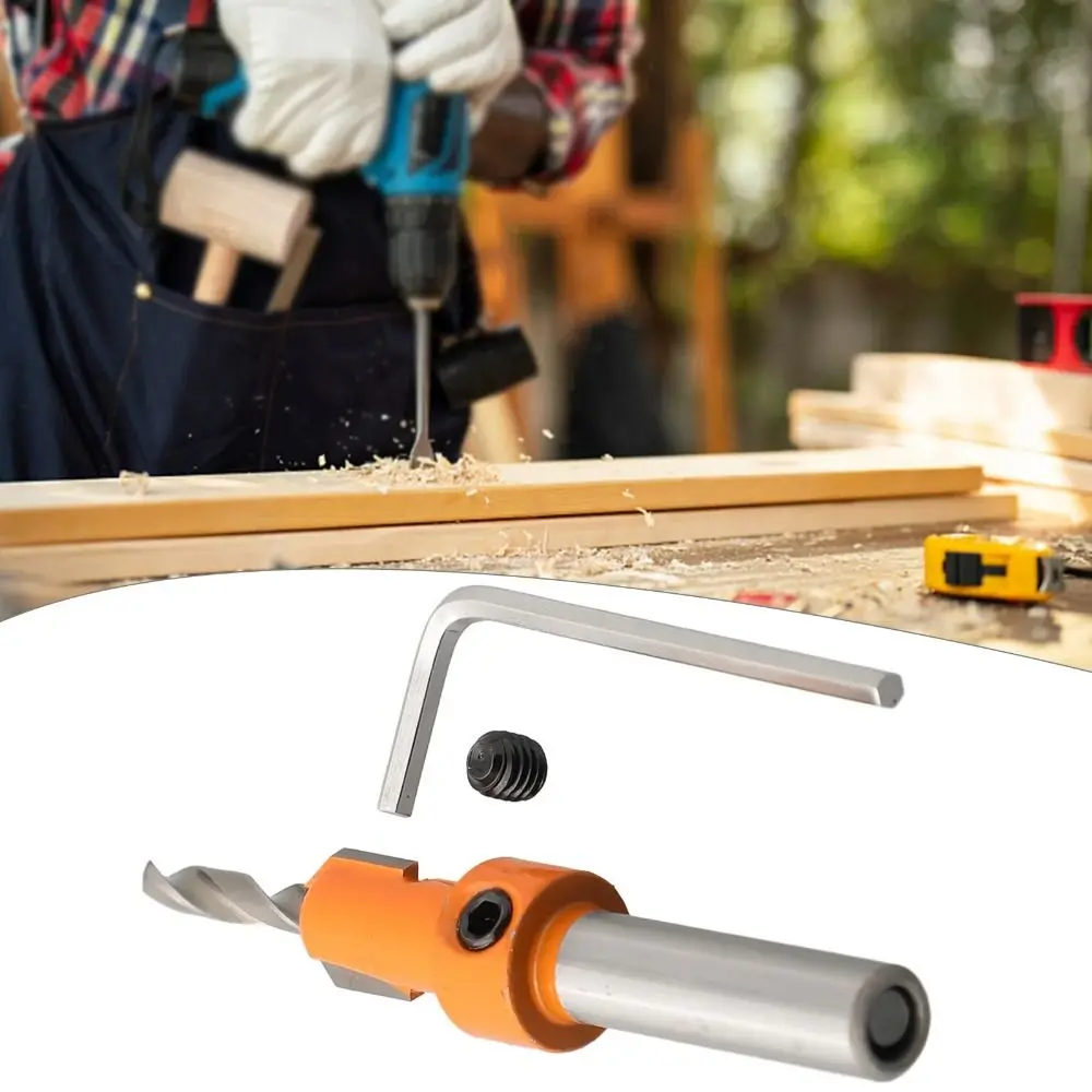 8mm /10mm Bit Countersink Drill Bit Hexagon Shank Round Shank Countersink Drill Aluminum Alloy Self Tapping Screw