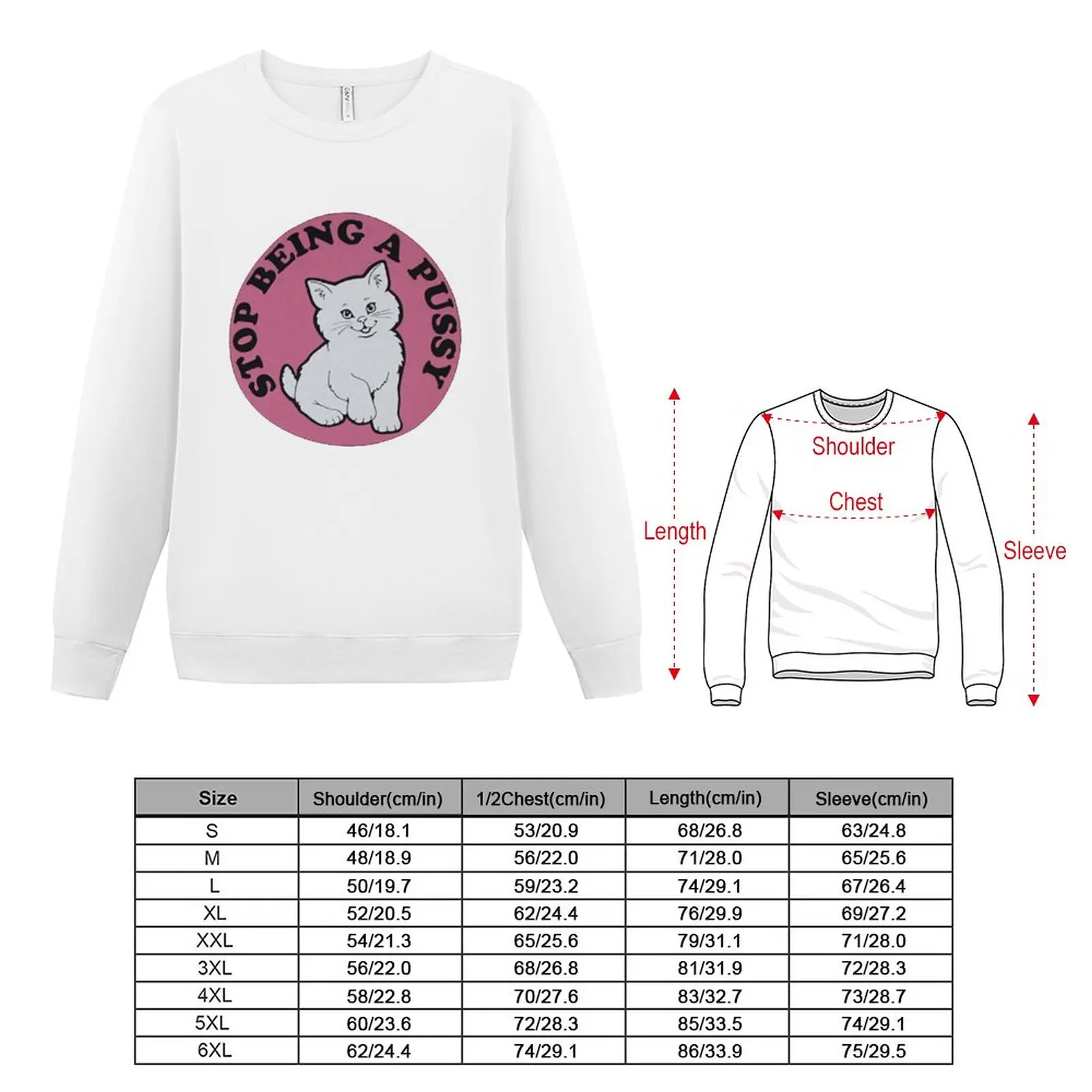 New Stop being a pussy Sweatshirt men clothes autumn clothes korean style clothes sweatshirt for men