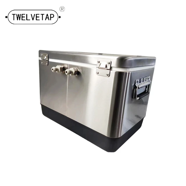 TWELVETAP Jockey Box  Craft Beer Cooling Box Homebrew Portable Bar Stainless Steel Housing Coils Material Outdoor Refrigeration 2