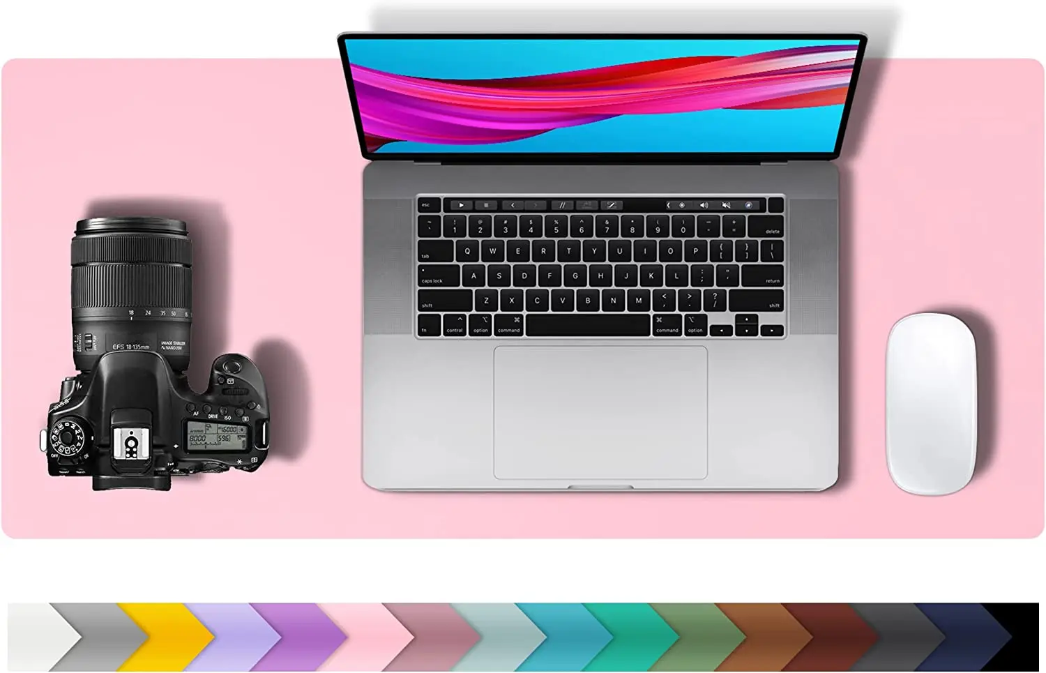 

Leather Desk Pad Protector,23.6" x 13.7" Mouse Pad,Office Desk Mat, Non-Slip PU Leather Desk Blotter,Laptop Desk Pad,Waterproof