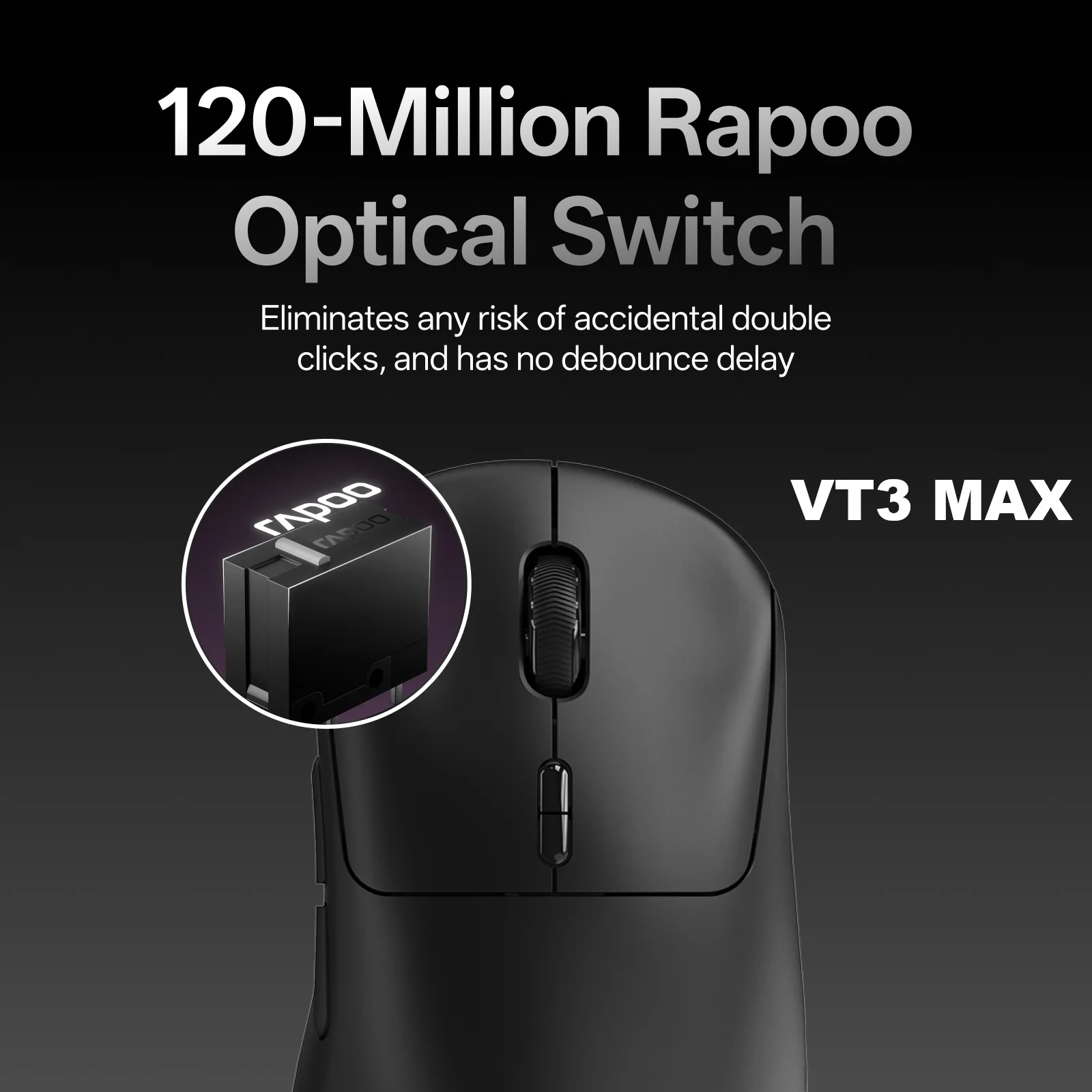 Rapoo VT3 /VT3 MAX Wireless Gaming Mouse True 8K Wireless