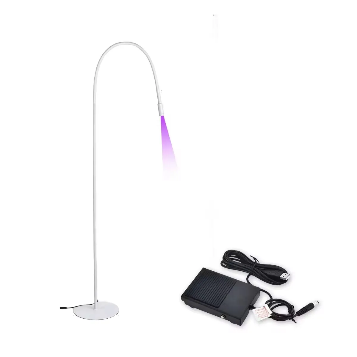 UV Lash Light Lash Lamp for Eyelash Extensions Floor UV Gel Nail Light with Foot Pedal Control Nail Cure Eyelash
