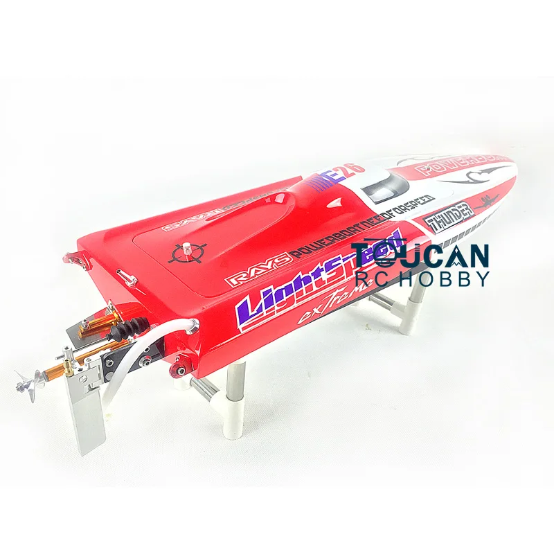 DTRC Toucanhobby E26 Fiber Glass Red Electric Racing PNP RC Boat W/ Motor Servo ESC W/O Battery 4
