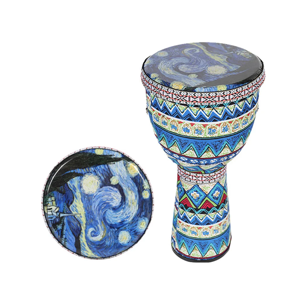 

Африканский ручной барабан, 8 дюймов, ПВХ Портативный Djembe барабан из углеродного волокна, ультра-технические настройки, перкуссионный инструмент для начинающих