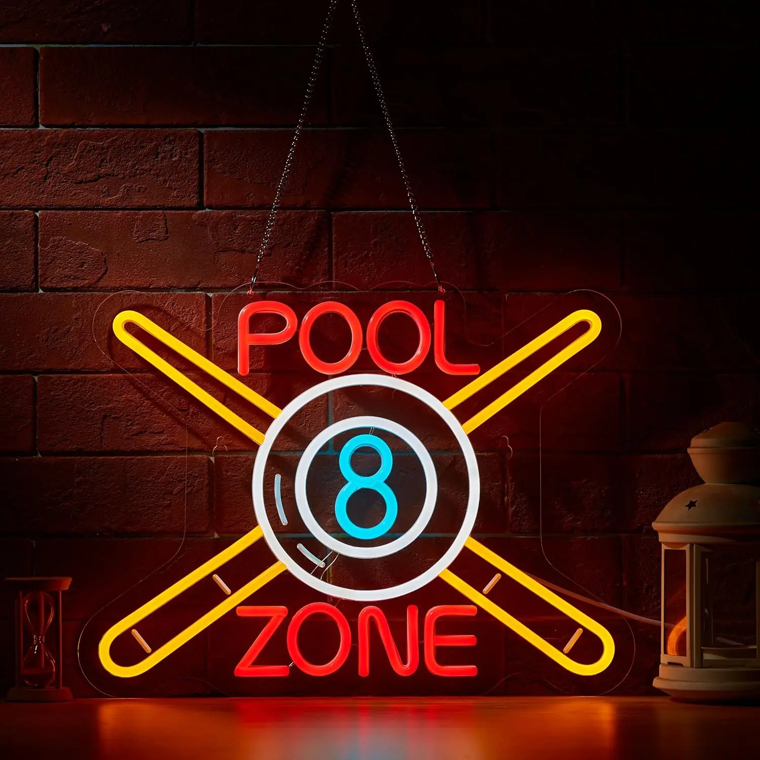 Letrero de neón de zona de piscina para decoración de pared, luz de neón LED regulable, neón alimentado por USB para decoración de pared, negocios - AliExpress