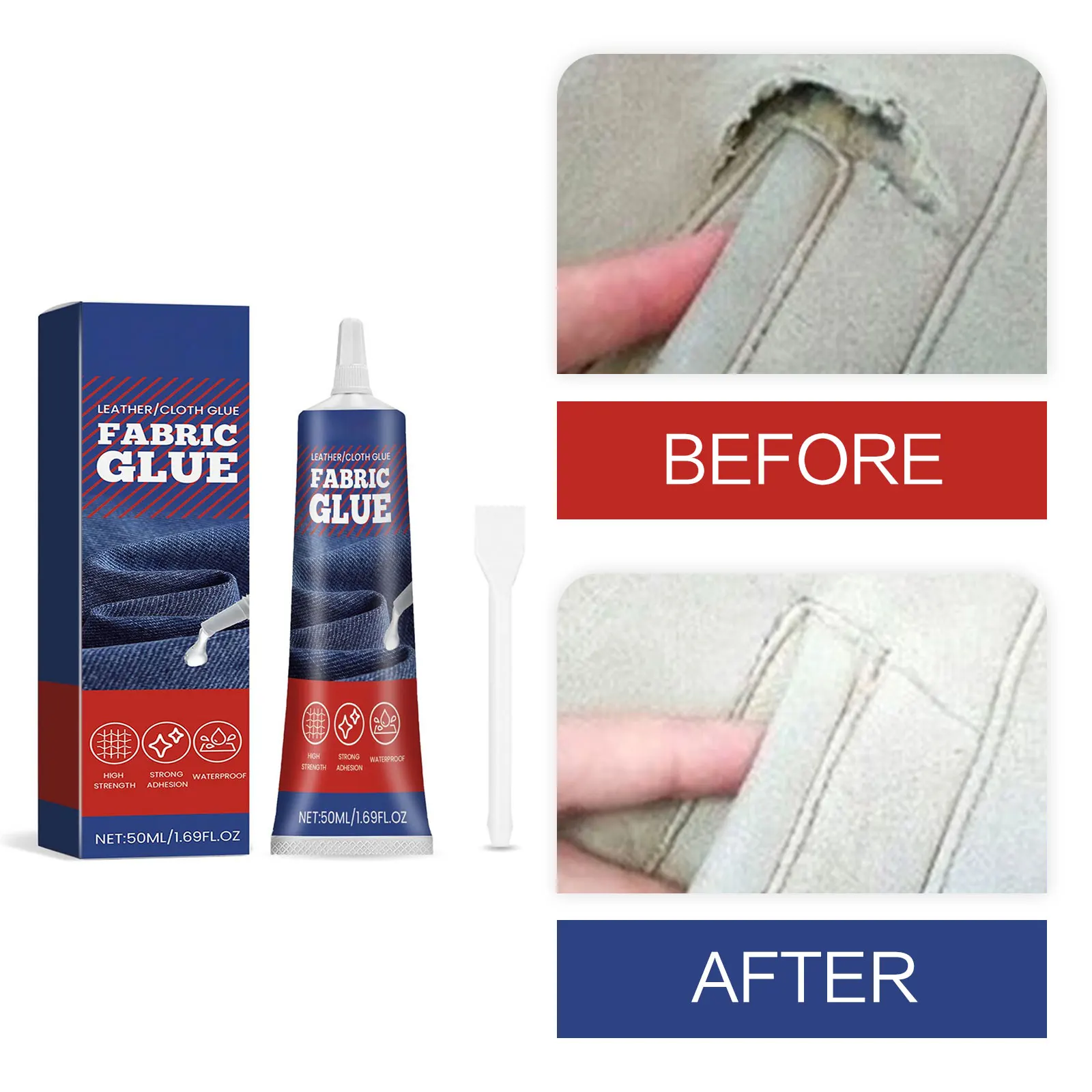 Description Picture 5 of itemFabric Glue for Clothes Quick Dry Fabric Stitch Clothes Sewing Adhesive Multi-Functional Fabric Adhesives Clothing Mending Glue