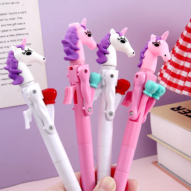 12pcs/lot Kawaii Monster Animal Boxing Ballpoint Pen