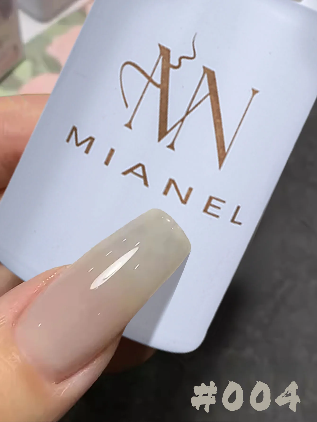 MIANEL 12ML Sommer Grüne Nägel Mint Mambo Jelly Gel Nagellack 2026 Neue Eisklare Milchig Blaugrüne Serie Gel-Lack – Detail 14
