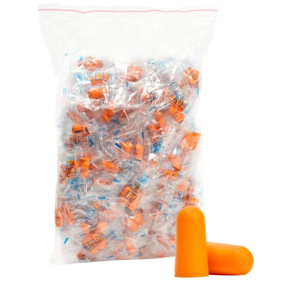 Foam Earplugs 5 Pairs For Sleeping Block Noise Travel Loud Environments