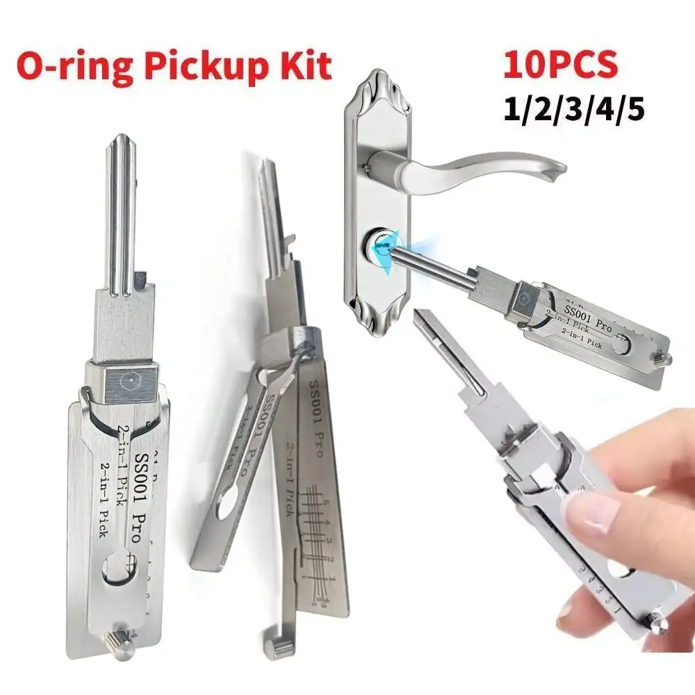Décodeur de clé en acier inoxydable, outil de précision, Kit de ramassage de joint torique, outil manuel de ramassage, Kit de réparation d'entretien