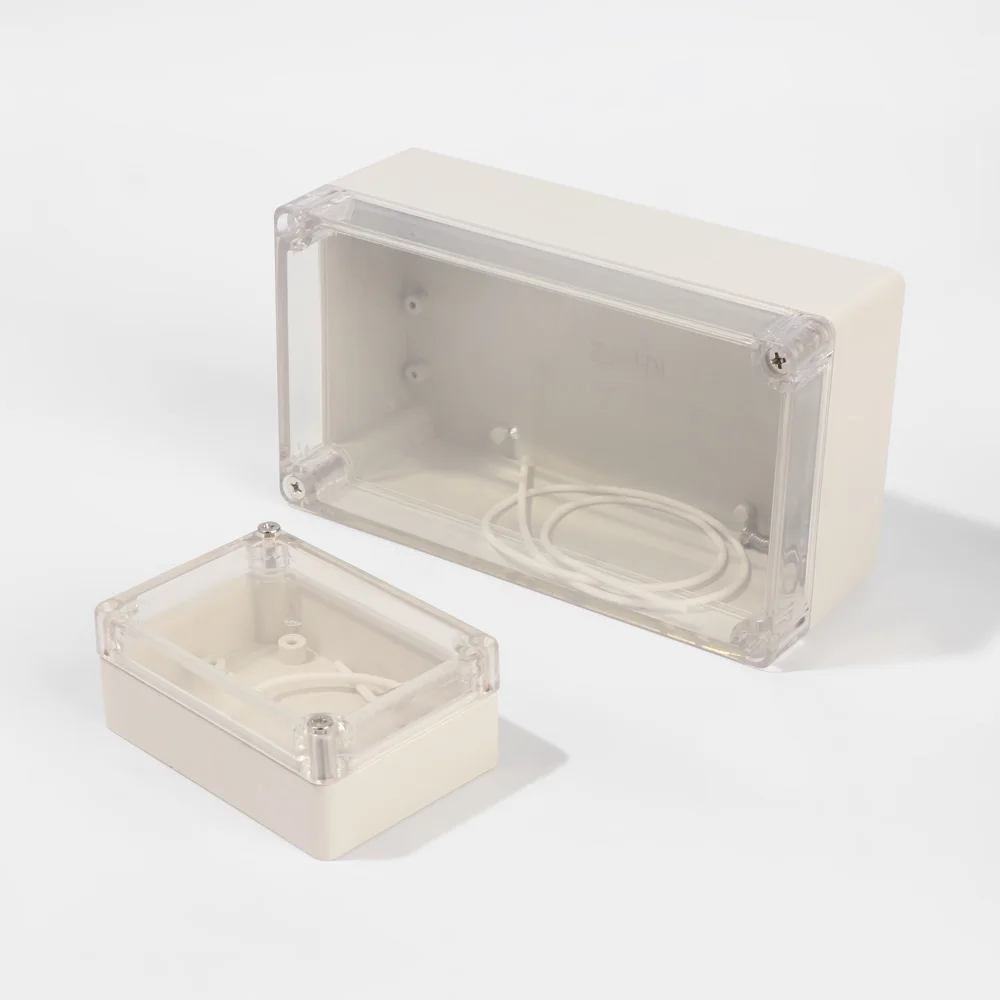 Waterproof Plastic Junction Box Transparent Cover Enclosure Electronic Instrument Housing Case Electrical Project Outdoor Boxes electronic enclosure case electrical junction box electrical box