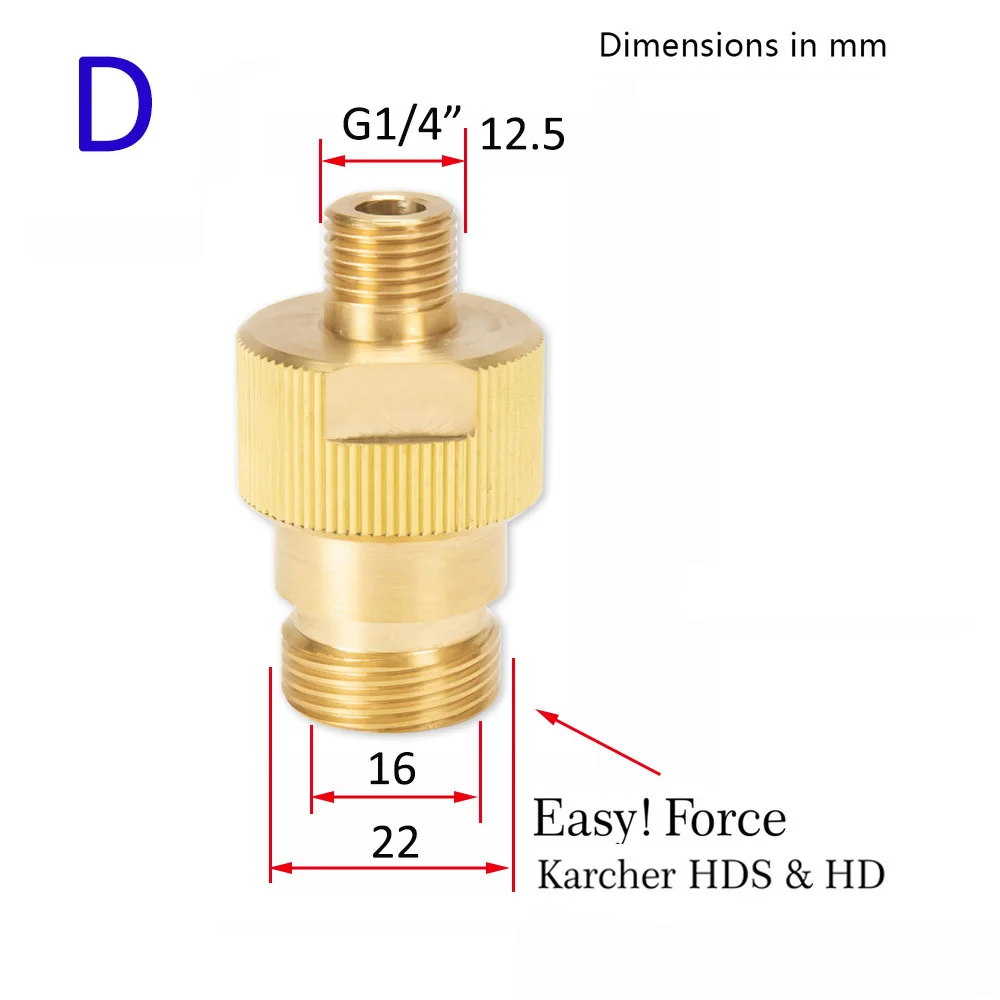 �з� �ͼ� Ȳ�� Ŀ���� ���� Karcher HD HDS Easy Force �������� �� ���� ȣ�� M22 �� �ڵ��� �ͼ� ����� ����