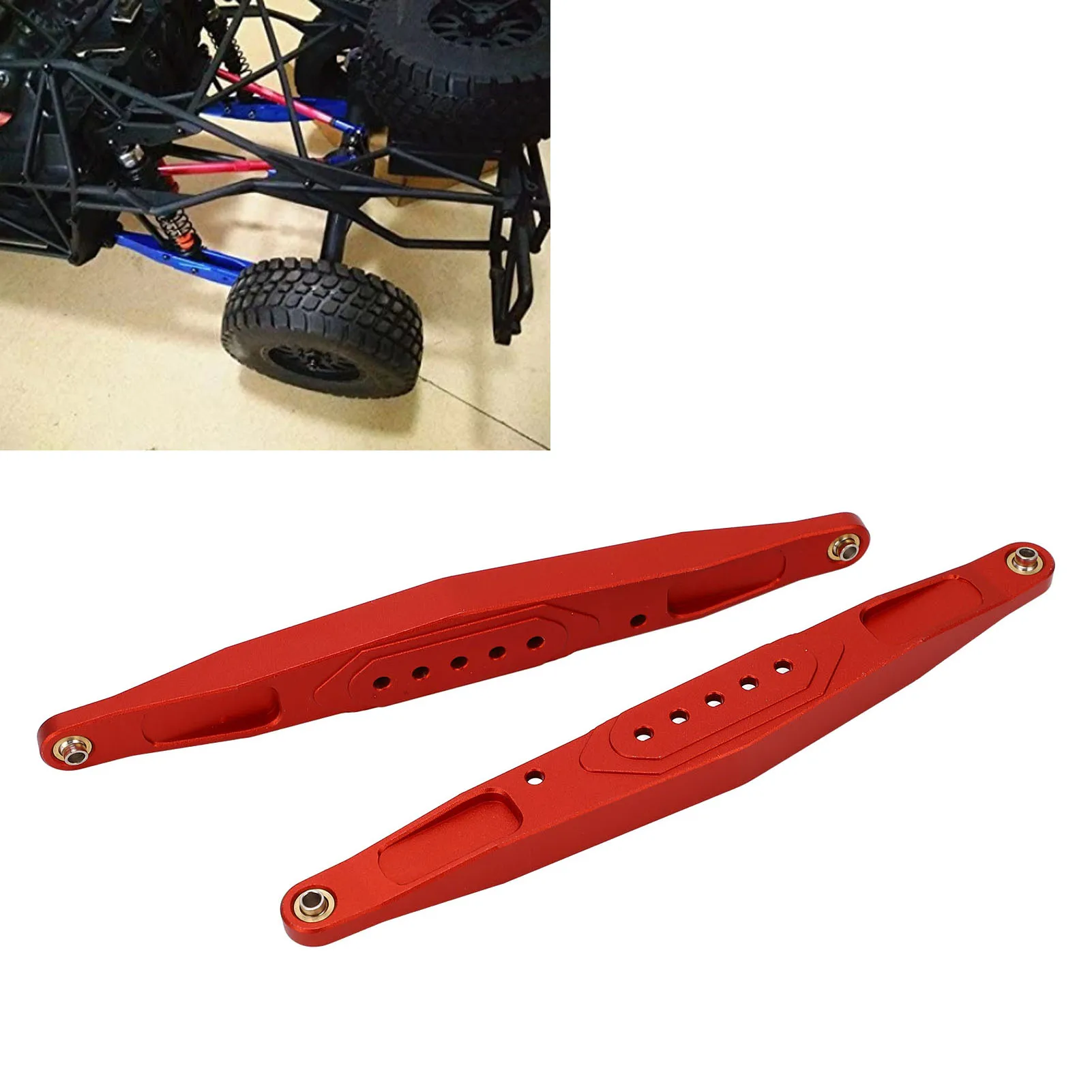 Aluminum Rear Lower Trailing Arms For LOSI Super Baja Rey 2.0 1/6 RC Car | 2PC Adjustable Suspension Arms