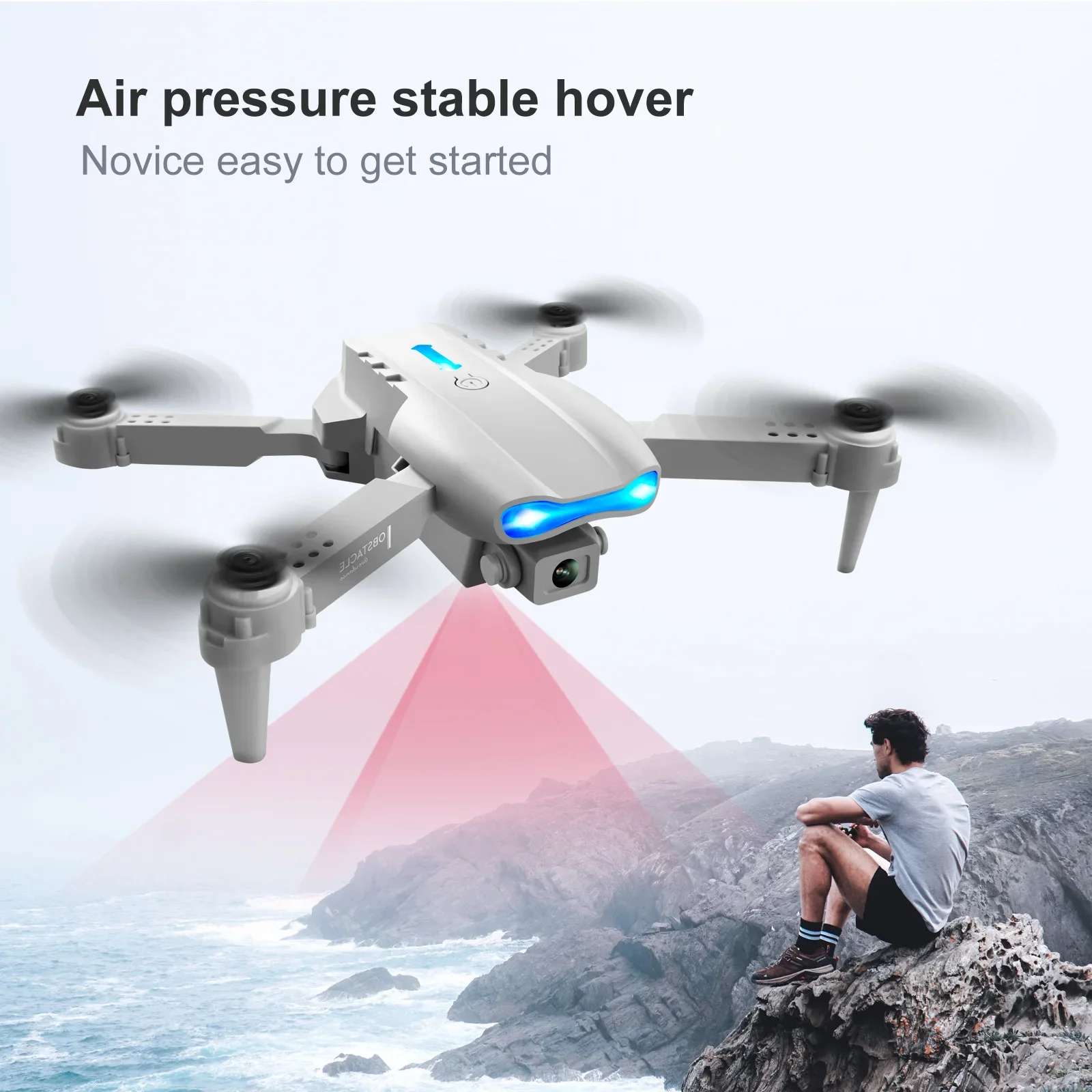 Drone Professionnel avec Caméra HD - Lot de 2 Batteries