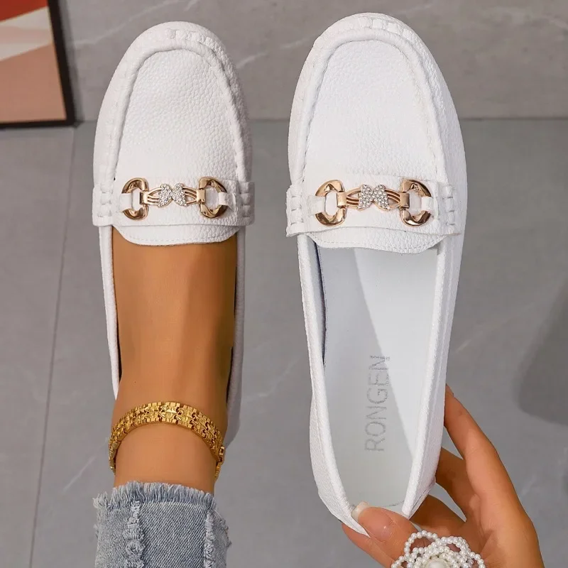 Women Shoes Women's Casual Slip on Mary Jane Shoes Spring Autumn Round Toe Solid Soft Sole Flat Loafers