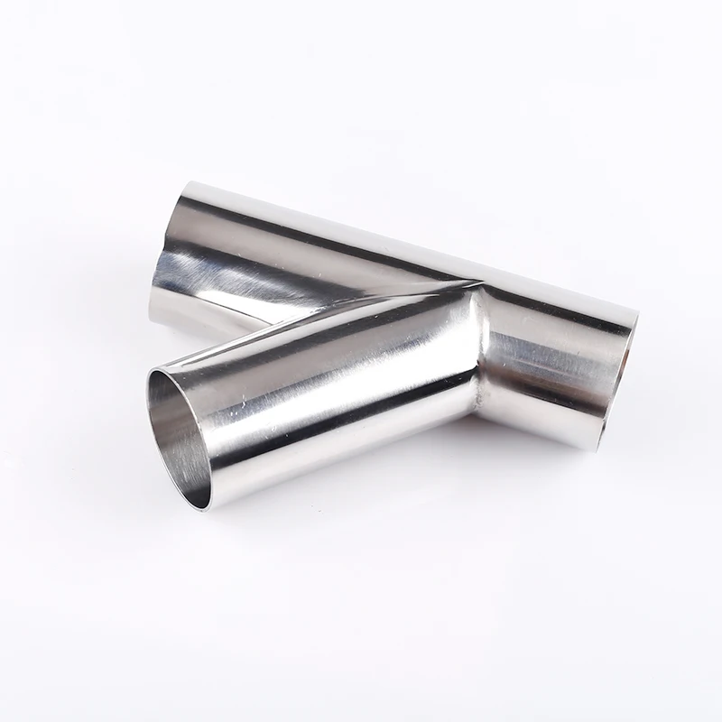 

1Pcs 304 Stainless Steel Sanitary Grade Type Three-Way Welded Pipe Universal Exhaust Pipe Welded Muffler Connection Pipe Fitting