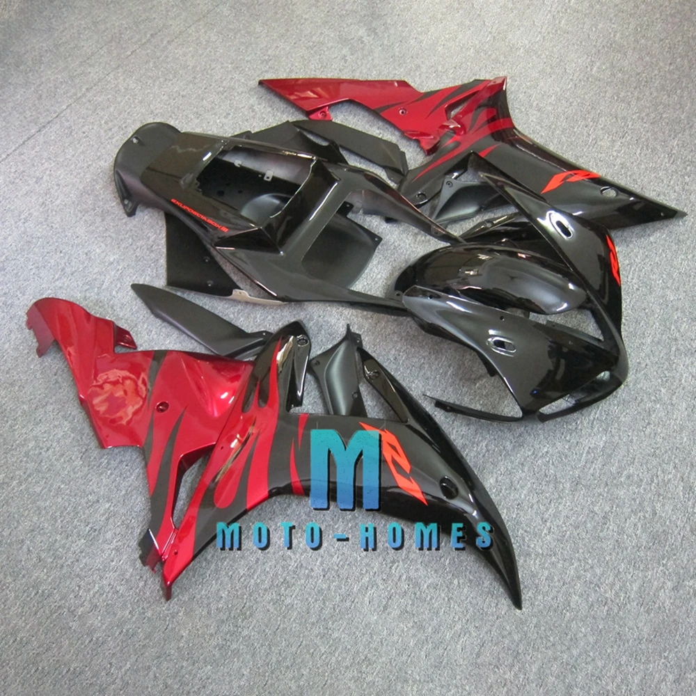 Set Carenatura Personalizzato Gratuito Per Yamaha Yzfr1 2002 2003 Set Carene Nere 100% Fit Injection Zxmt Yzf R1 02 03 Kit Aftermarket