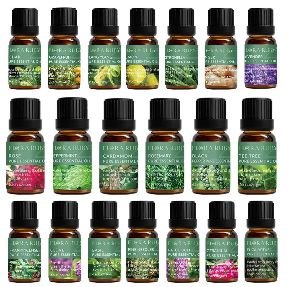 36 Bottles Essential Oils Set-Essential Oils-100% Natural Essential Oils-Perfect for Diffuser,Humidifier,Aromatherapy Massage 6 bottles pure natural plant essential oils set suitable for for aromatherapy diffusers diy perfume candle humidifier