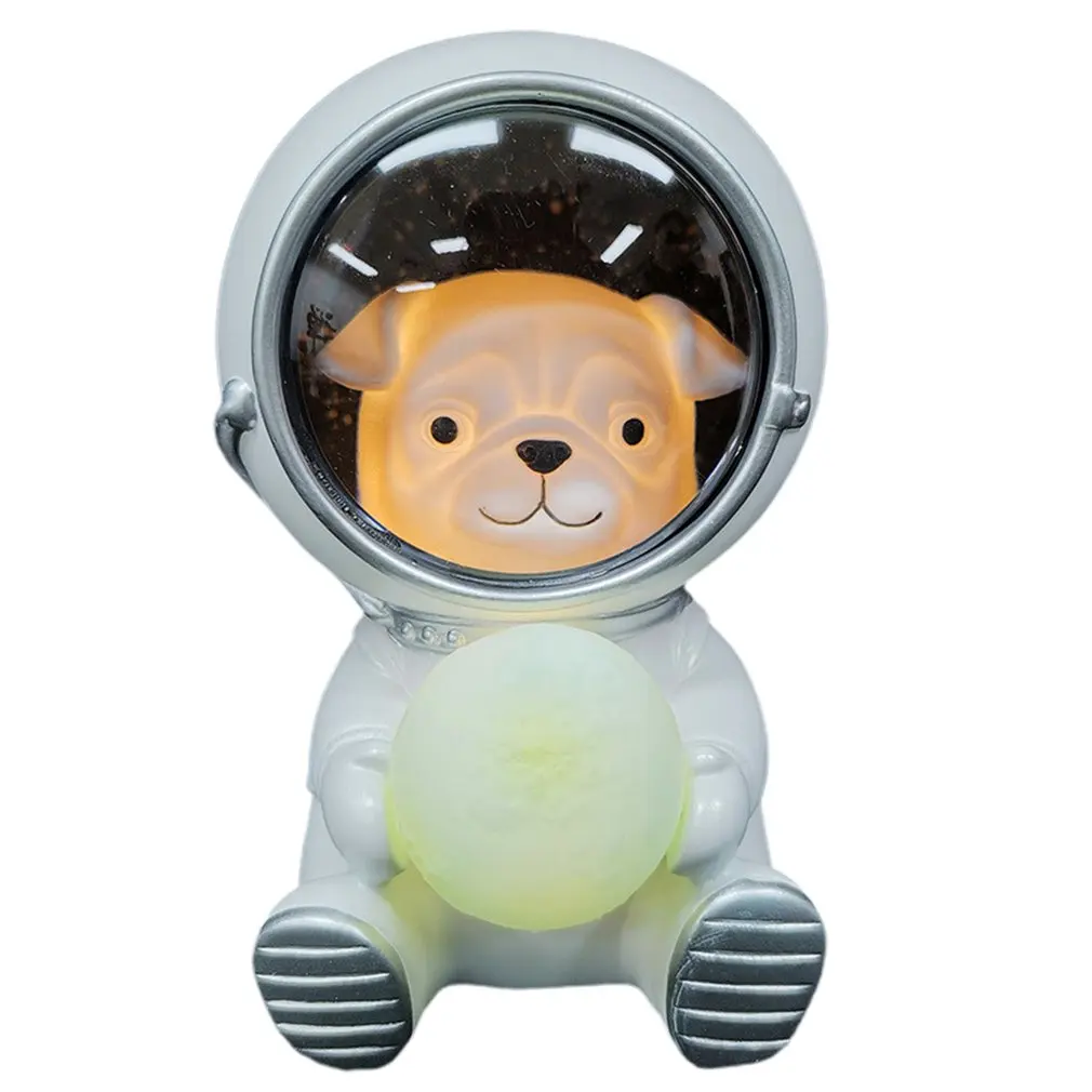 2022 Pet Astronaut Night Light Creative Cute Galaxy Guardian Personality Bedroom Decor Lights Star Lamp Kids Friend Toys Gifts