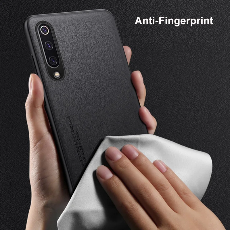 Luxury PU Leather Matte Shockproof Phone Case - Premium Silicone Protection