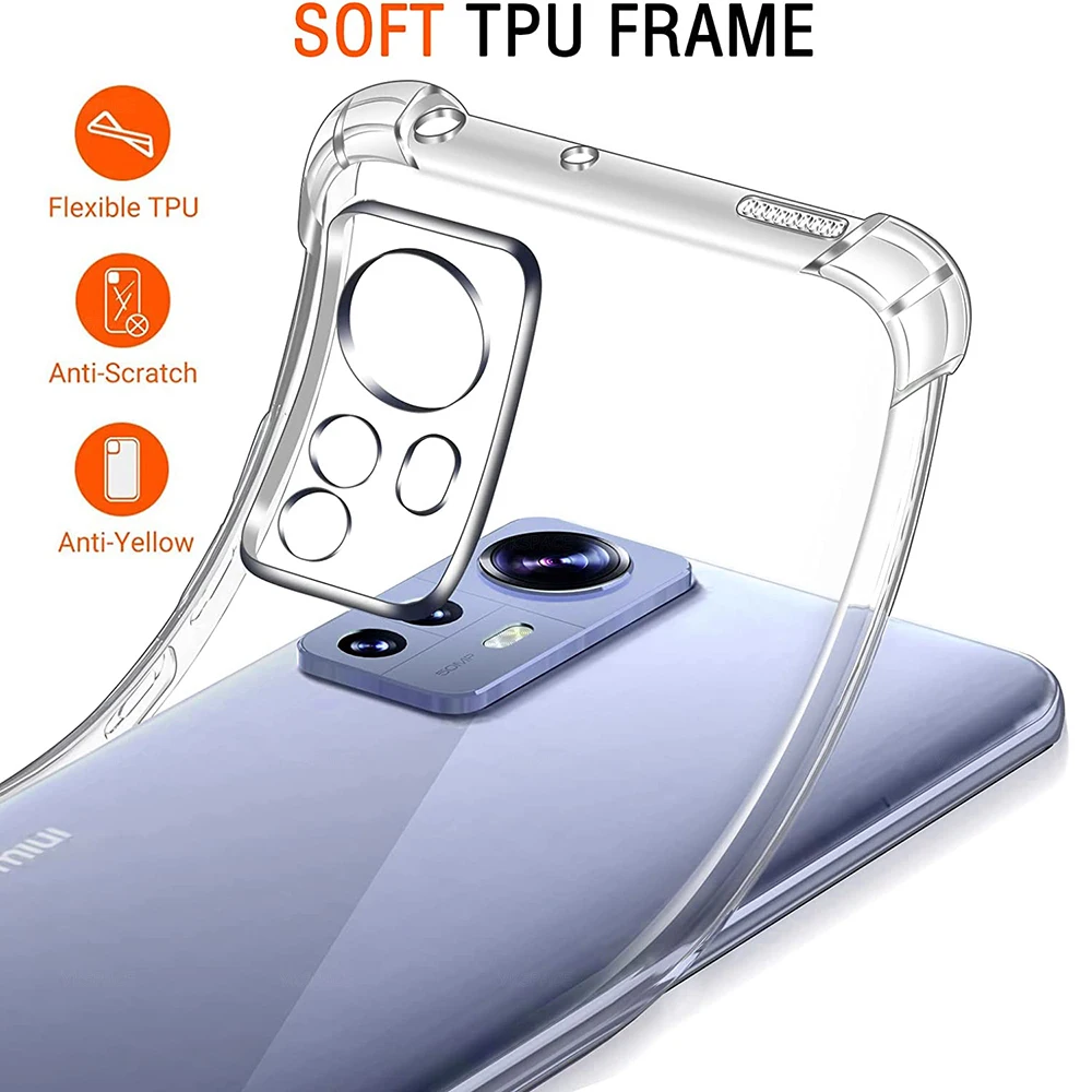 Airbag Shockproof Clear Silicone Phone Case - Soft TPU Cover