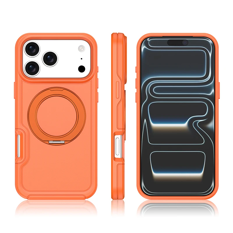 Candy Color Defender 360° Rotatable Magnetic Stand Case - Hybrid Rugged Protective Cover