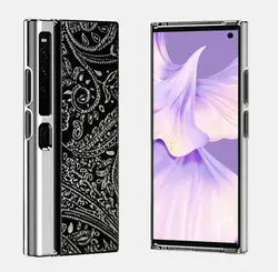 Premium Genuine Leather Back Protection Cover - Durable Plating Hard Case for Back Cover (Black Sliver)