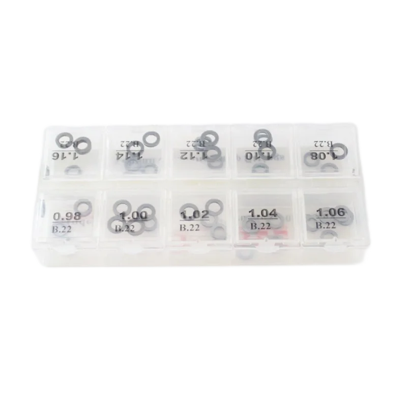 

B16 Fuel Injection Nozzle Washer Sealing Steel Ring 1.03-1.22MM Diesel Injector Adjusting Shims For Bosch Sprayer Gaskets