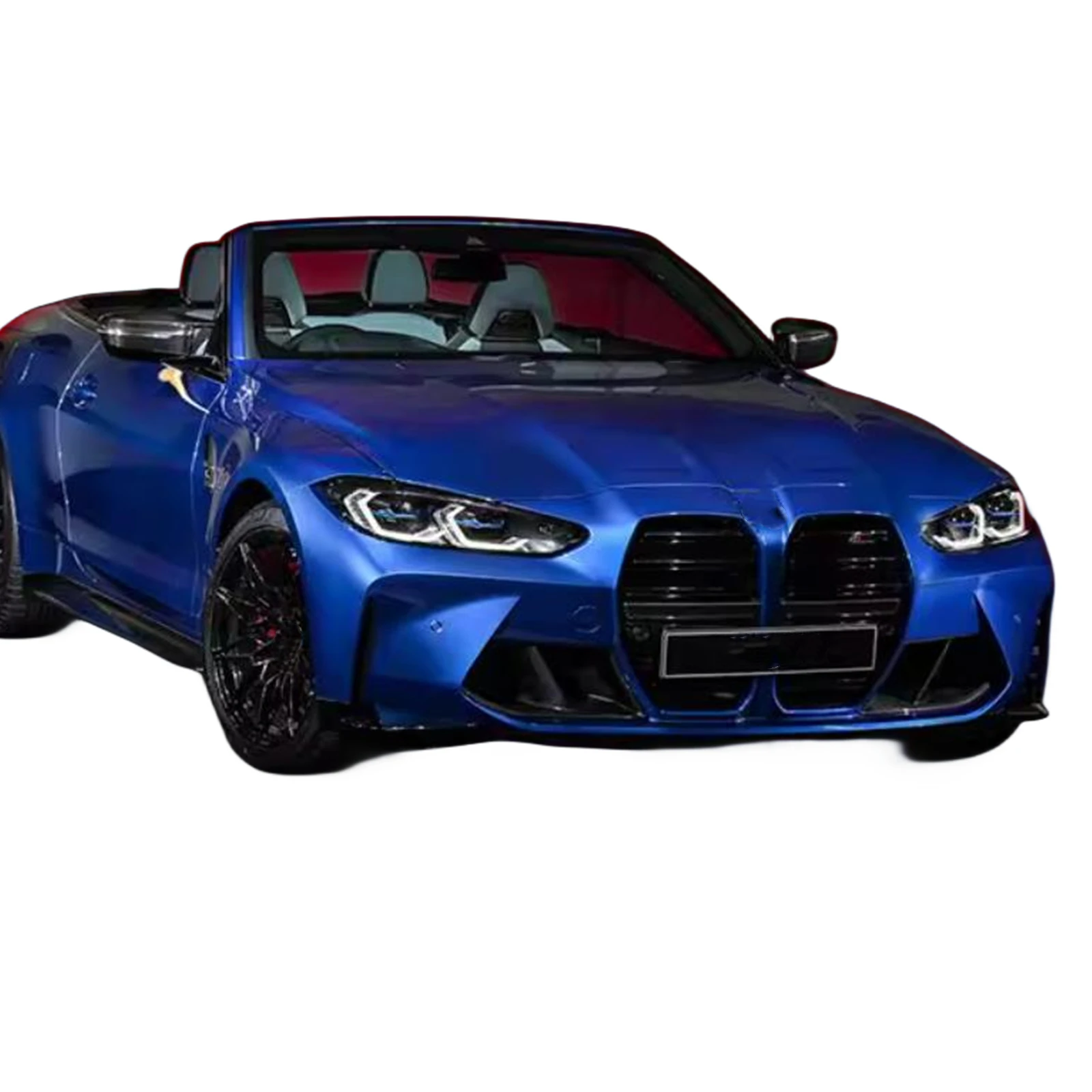 Car Exterior Accessories Car Grill Mesh Front Bumper Side Air Vent Trim For BMW G80 M3 G82 G83 M4 Gloss Black Fog Light Lamp Hood Intake Frame Cover Grille