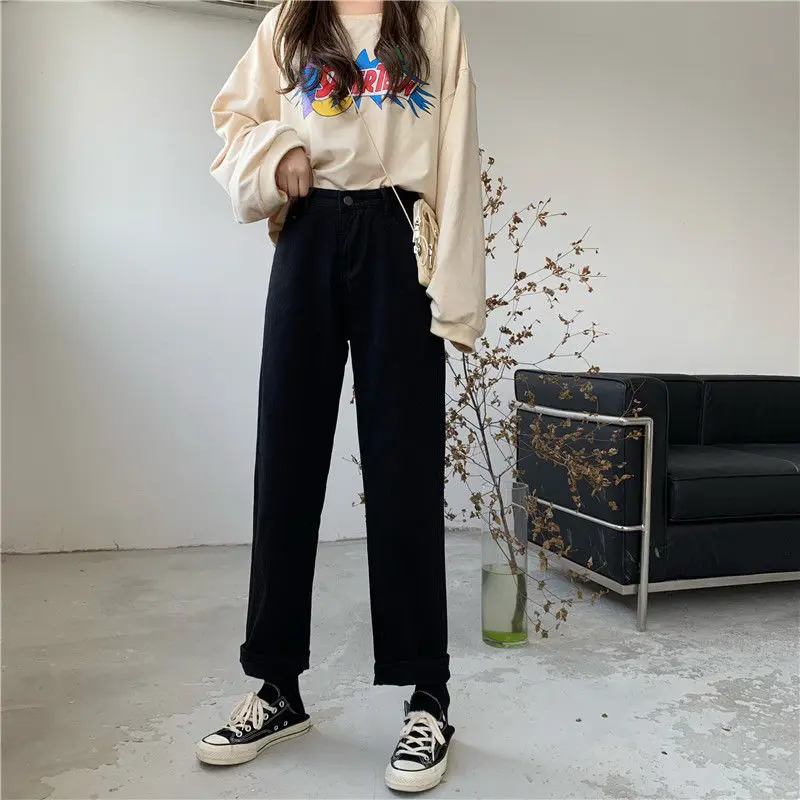 High Waisted Straight Leg Jeans Spring 2023 New Loose and Slim Casual Wide Leg Pants
