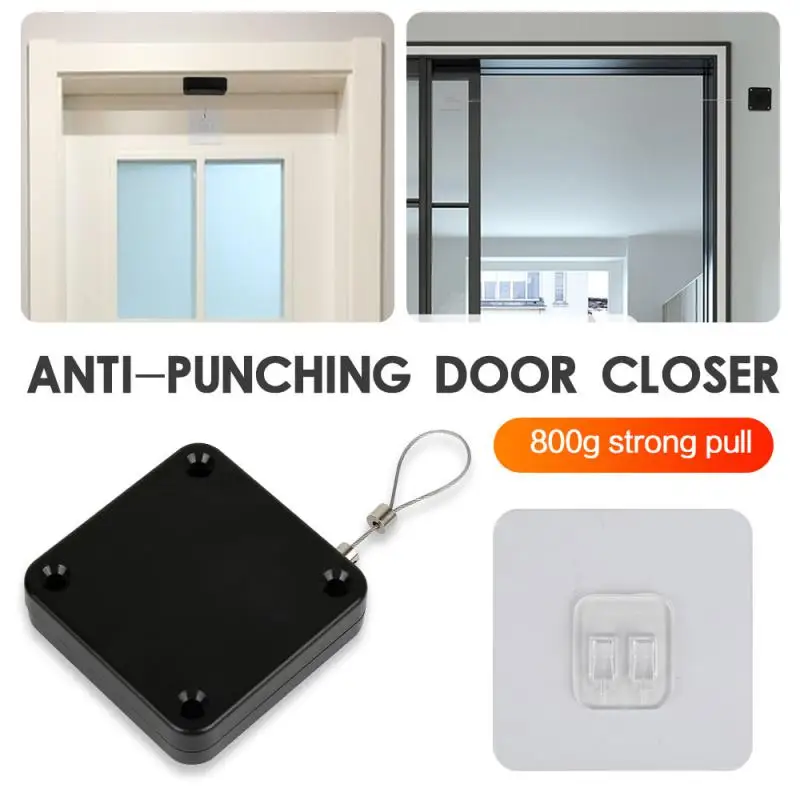 Punch Free Sliding Door Automatic Door Closer Home Improvement Multifunctional Automatic Closer Sensor