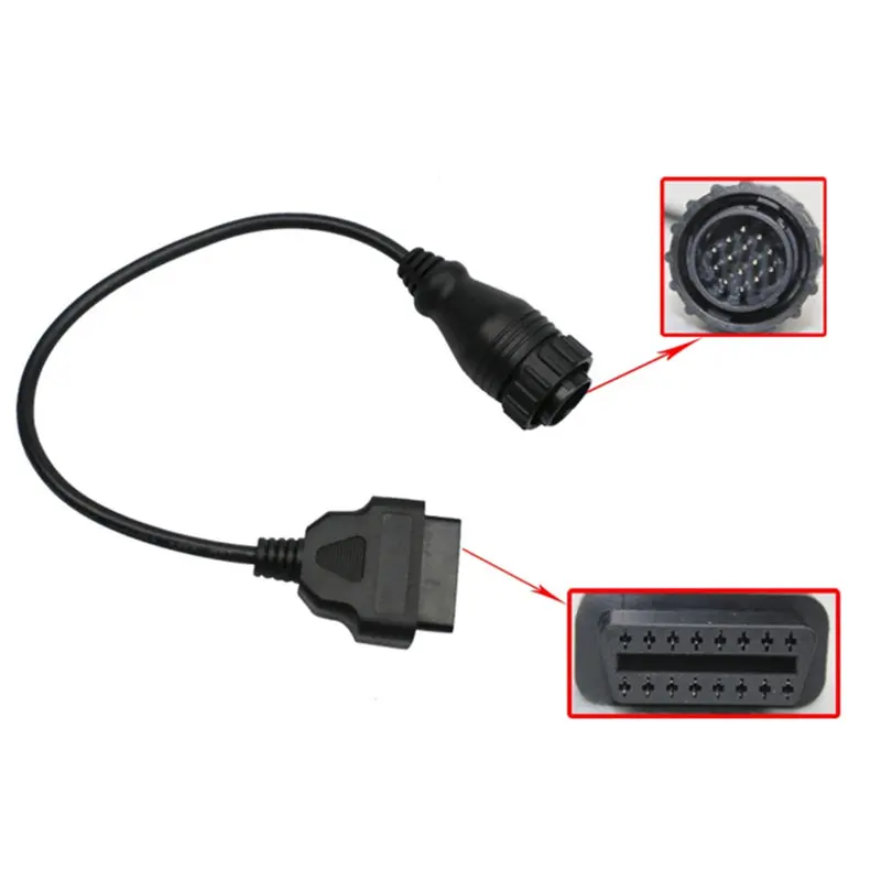 For Mercedes FOR BENZ Sprinter 14pin to 16pin 14 pin to obd2 16 pin adapter OBD2 Connecting line OBD2 cable usb cable adapter car diagnostic cable car programming adapter car radio cable adapter