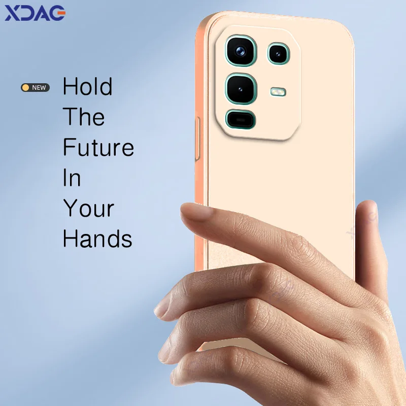 Luxury Candy Cellphone Case with Camera Protector - Soft Square Liquid Silicone Armor Coque