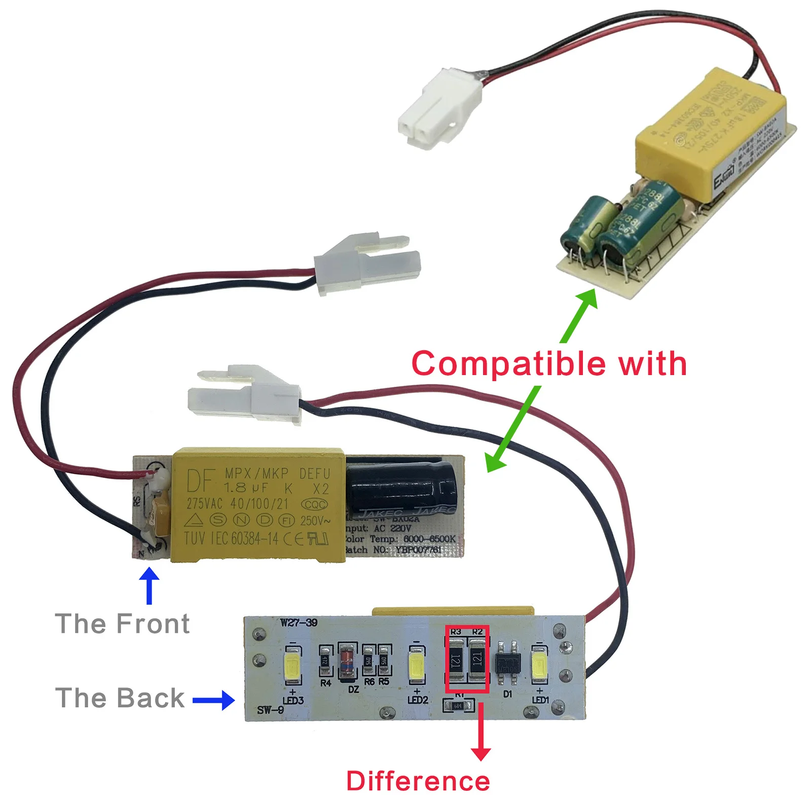 Modulo Luce LED Per Frigorifero Hoover E Candy - Ricambio Originale 41041487 - Foto 3