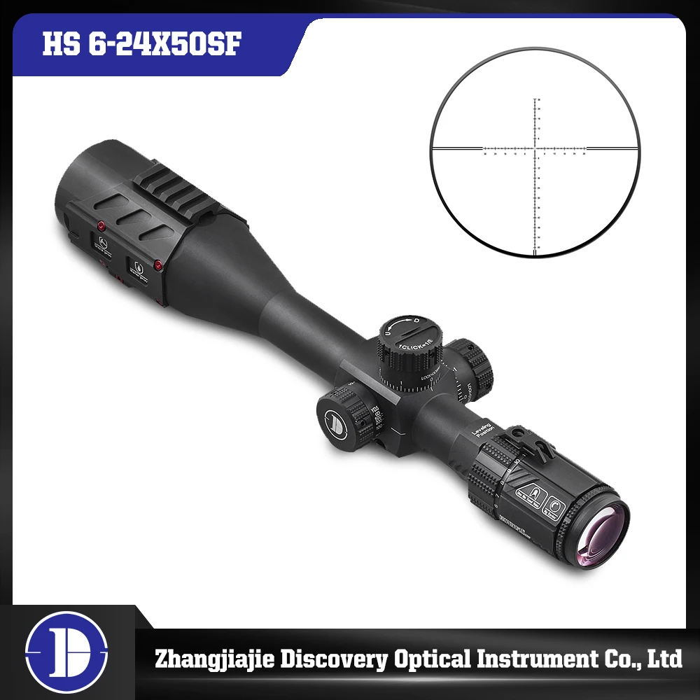 

Tactical HS 6-24 Shotgun Scope Discovery First Focal Plane HS Sights Long Range Shooting