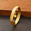 4PCS Gold/Silver Color Openable 45MM*8CM Baby Bangle Arab Ethnic Flower Dubai Kids Bracelet Child Jewelry Birthday Party Gifts 2