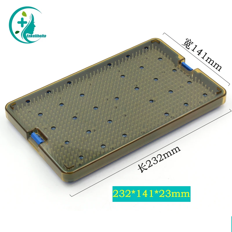 Sterilization Box 4 sizes available Sterilization Tray Case with Silicone Mat Sterilization Box Autoclavable Disinfection Box