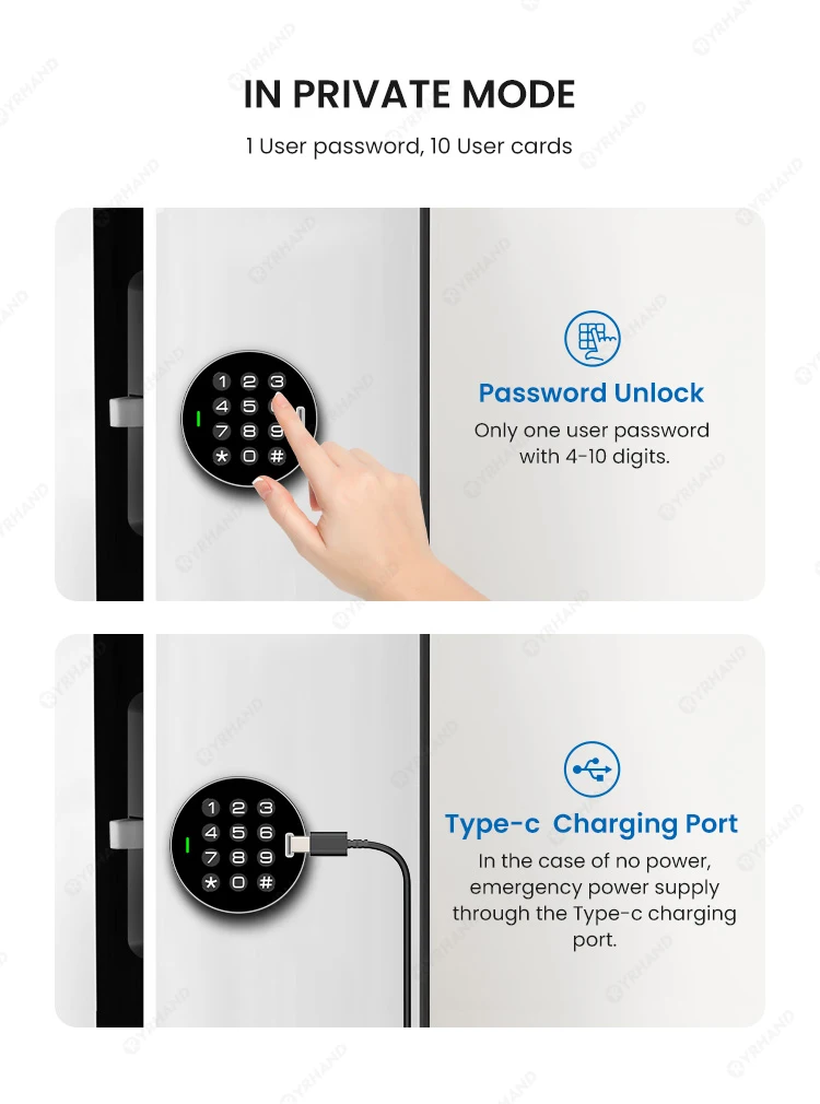 Smart Cabinet Lock Keypad & RFID Card Entry, Electronic Digital Code Security He
